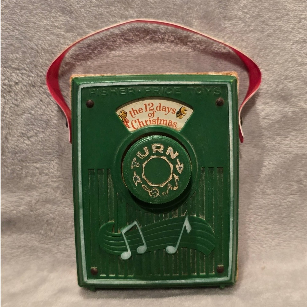 Vintage Fisher Price Toys 12 Days of Christmas Musical‎ Box Radio